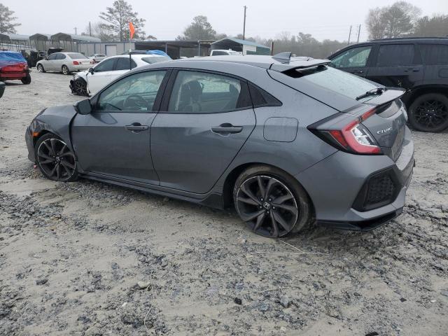 SHHFK7H96JU223998 - 2018 HONDA CIVIC SPORT TOURING GRAY photo 2