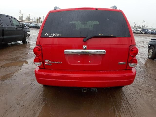 1D4HD58216F189406 - 2006 DODGE DURANGO LIMITED RED photo 6