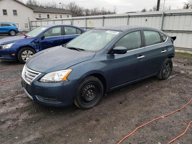 3N1AB7AP6FL681881 - 2015 NISSAN SENTRA S BLUE photo 1