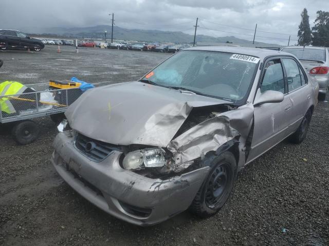 1NXBR12E01Z428184 - 2001 TOYOTA COROLLA CE BEIGE photo 1