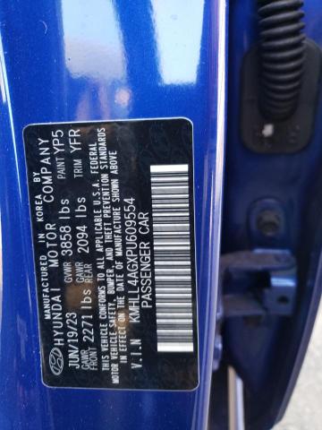 KMHLL4AGXPU609554 - 2023 HYUNDAI ELANTRA SE BLUE photo 13