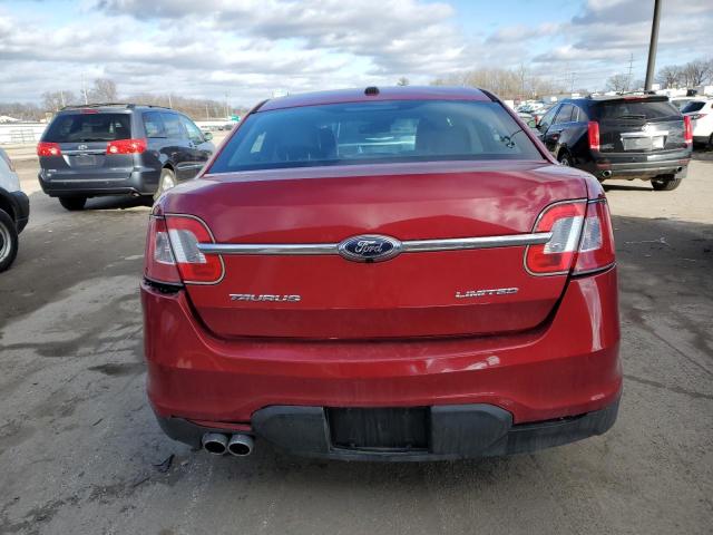 1FAHP2FW6CG109117 - 2012 FORD TAURUS LIMITED RED photo 6