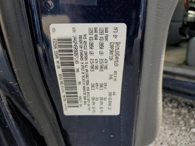 1A4GP45R96B671103 - 2006 CHRYSLER TOWN & COU ლურჯი ფოტო 13