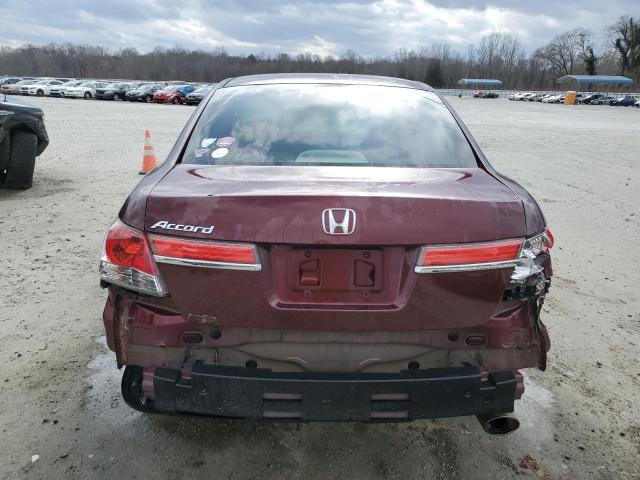 1HGCP2F34CA213085 - 2012 HONDA ACCORD LX BURGUNDY photo 6