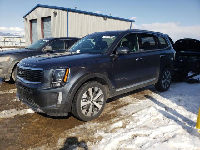 5XYP6DHC1NG323459 - 2022 KIA TELLURIDE S CHARCOAL photo 1