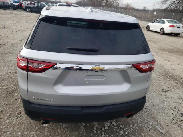 1GNERFKW1MJ135513 - 2021 CHEVROLET TRAVERSE LS SILVER photo 6