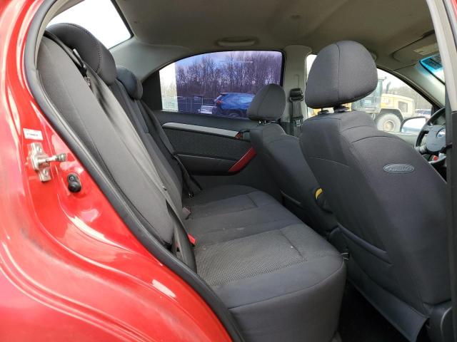 KL1TD56648B015697 - 2008 CHEVROLET AVEO BASE RED photo 10