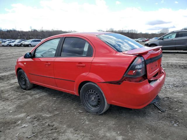 KL1TD56648B015697 - 2008 CHEVROLET AVEO BASE RED photo 2