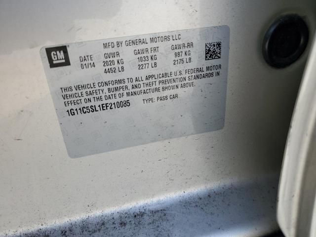 1G11C5SL1EF210085 - 2014 CHEVROLET MALIBU 1LT BEIGE photo 12