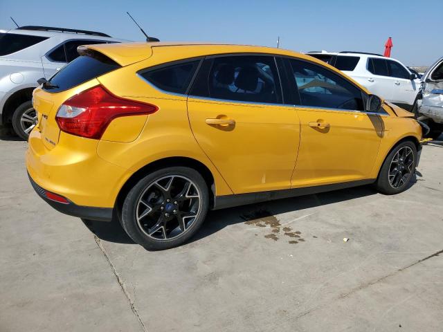 1FAHP3N24CL287376 - 2012 FORD FOCUS TITANIUM YELLOW photo 3