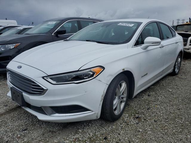 3FA6P0LU2JR171618 - 2018 FORD FUSION SE HYBRID WHITE photo 1