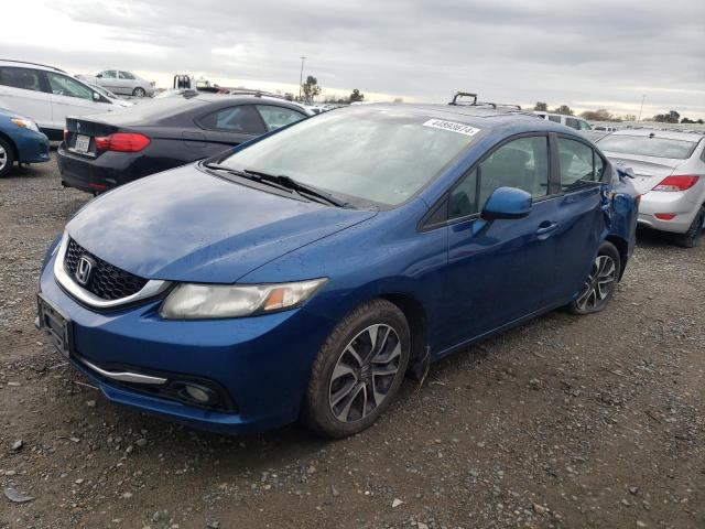 2HGFB2F95DH531316 - 2013 HONDA CIVIC EXL ლურჯი ფოტო 1