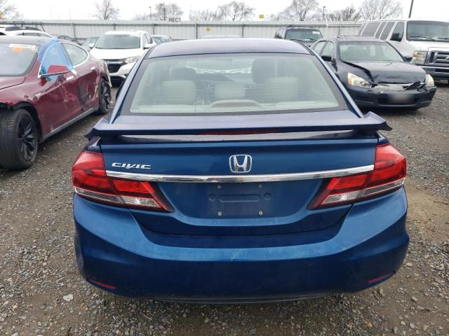 2HGFB2F95DH531316 - 2013 HONDA CIVIC EXL ლურჯი ფოტო 6