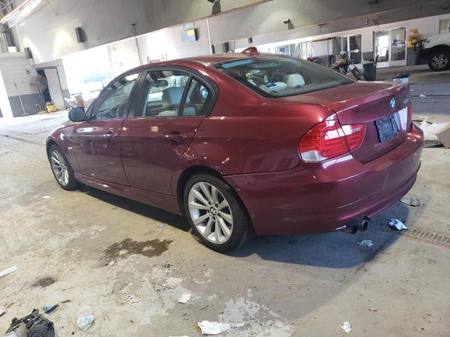 WBAPH7C56BE683509 - 2011 BMW 328 I BURGUNDY photo 2