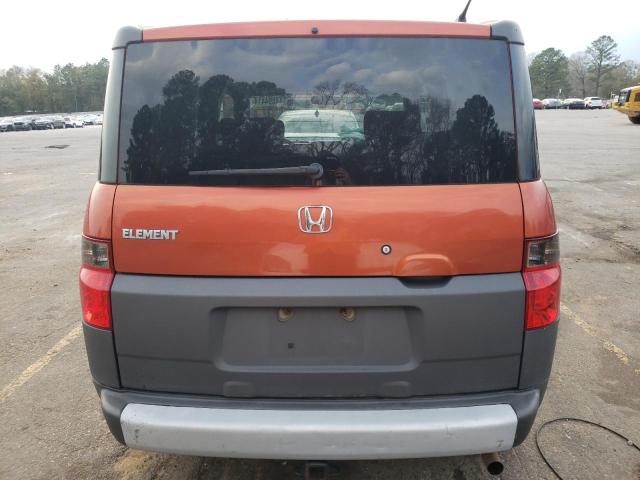 5J6YH28504L032212 - 2004 HONDA ELEMENT EX ORANGE photo 6