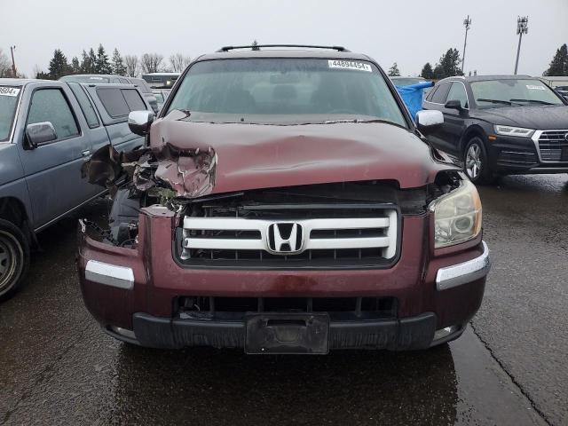 2HKYF18797H515293 - 2007 HONDA PILOT EXL MAROON photo 5