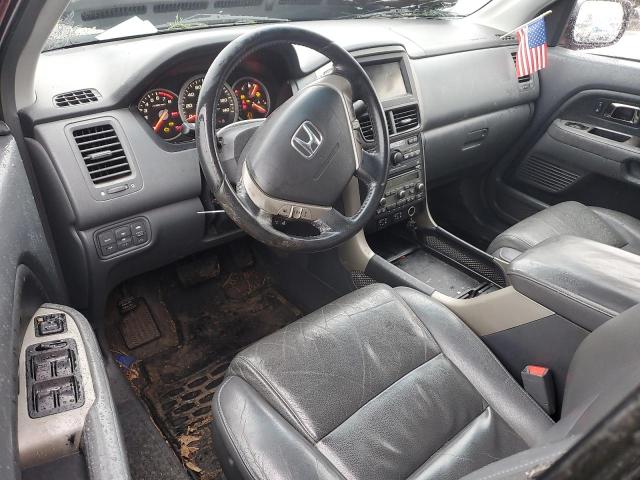 2HKYF18797H515293 - 2007 HONDA PILOT EXL MAROON photo 8