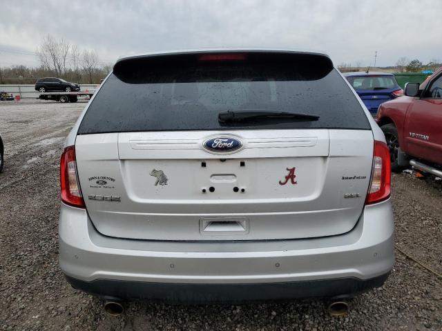 2FMDK3JC5EBB10324 - 2014 FORD EDGE SEL SILVER photo 6