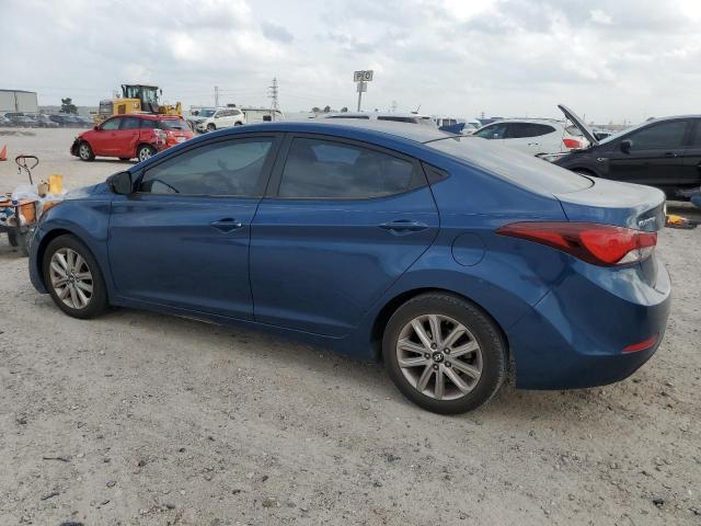 KMHDH4AE7GU635050 - 2016 HYUNDAI ELANTRA SE BLUE photo 2