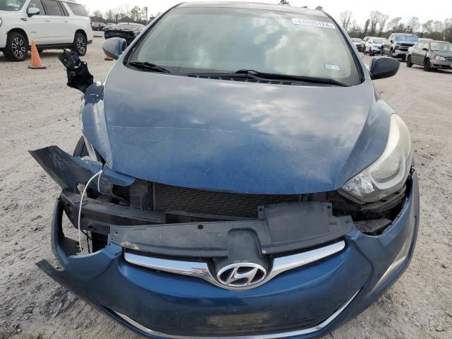 KMHDH4AE7GU635050 - 2016 HYUNDAI ELANTRA SE BLUE photo 5