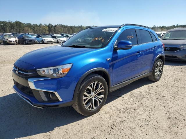 JA4AP4AW7JU019126 - 2018 MITSUBISHI OUTLANDER SEL BLUE photo 1