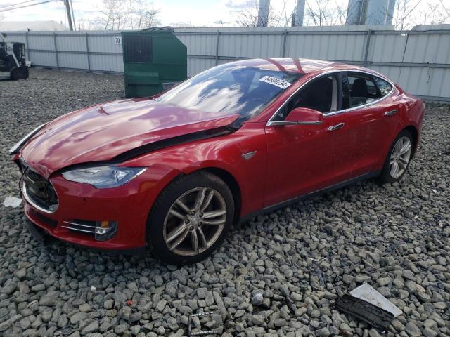 5YJSA1H15EFP61740 - 2014 TESLA MODEL S წითელი ფოტო 1