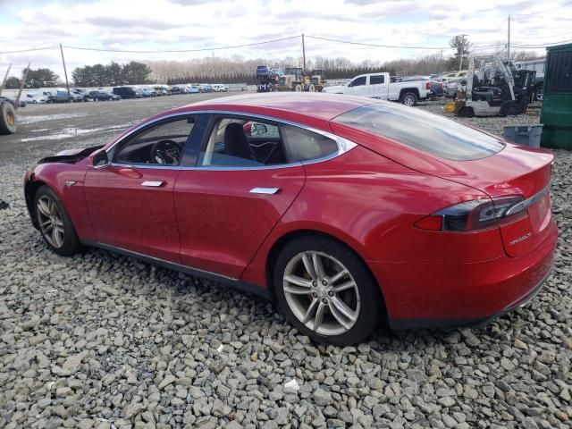 5YJSA1H15EFP61740 - 2014 TESLA MODEL S წითელი ფოტო 2