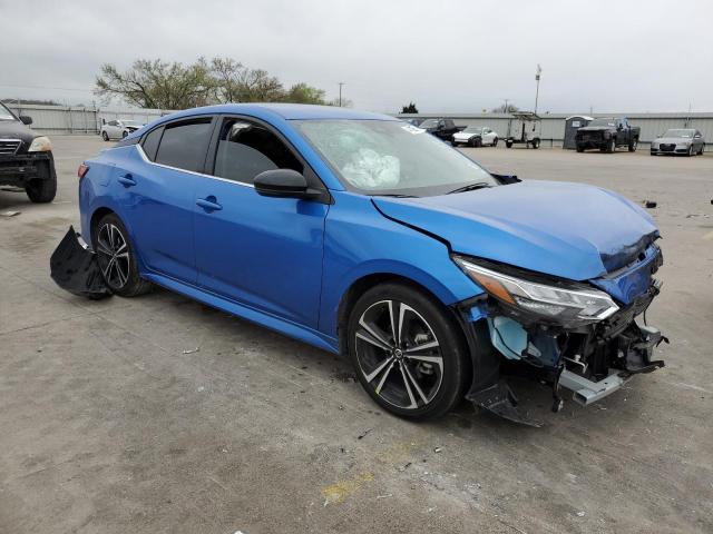 3N1AB8DV4NY317380 - 2022 NISSAN SENTRA SR BLUE photo 4