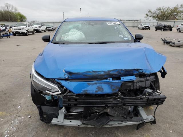 3N1AB8DV4NY317380 - 2022 NISSAN SENTRA SR BLUE photo 5