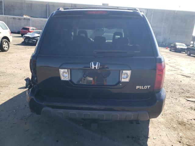 2HKYF18444H533377 - 2004 HONDA PILOT EX BLACK photo 6