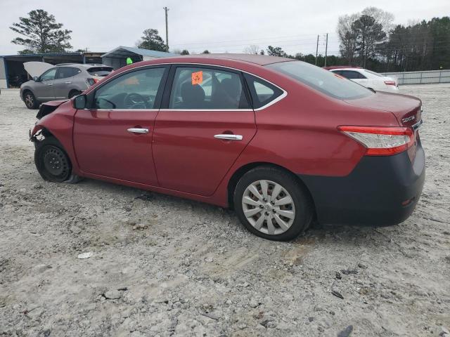 3N1AB7AP9EY242451 - 2014 NISSAN SENTRA S MAROON photo 2