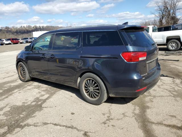 KNDMC5C18F6032856 - 2015 KIA SEDONA EX BLUE photo 2