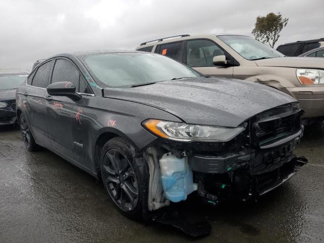 3FA6P0LU3JR248125 - 2018 FORD FUSION SE HYBRID GRAY photo 4