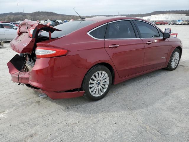 3FA6P0LU5FR213402 - 2015 FORD FUSION SE HYBRID RED photo 3