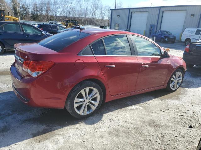 1G1PH5S95B7237781 - 2011 CHEVROLET CRUZE LTZ RED photo 3