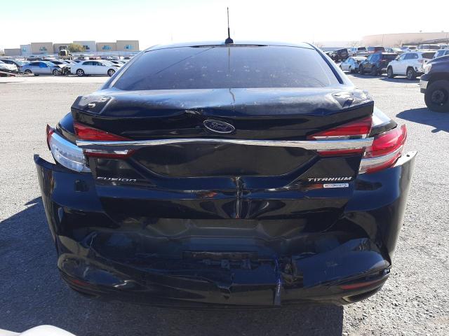 3FA6P0K9XHR130502 - 2017 FORD FUSION TITANIUM BLACK photo 6