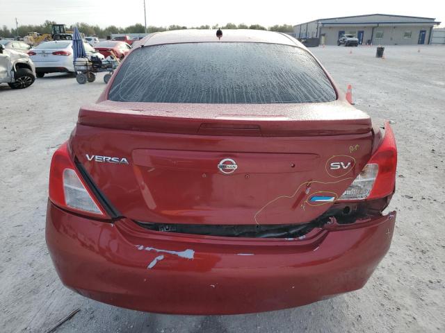 3N1CN7AP4EL816662 - 2014 NISSAN VERSA S RED photo 6