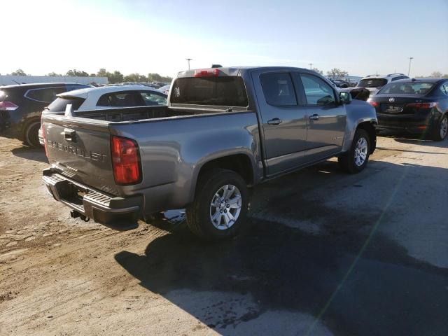 1GCGTCEN3M1125702 - 2021 CHEVROLET COLORADO LT GRAY photo 3