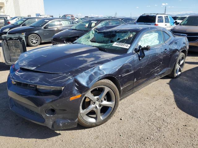 2G1FB1E33E9279012 - 2014 CHEVROLET CAMARO LT BLUE photo 1