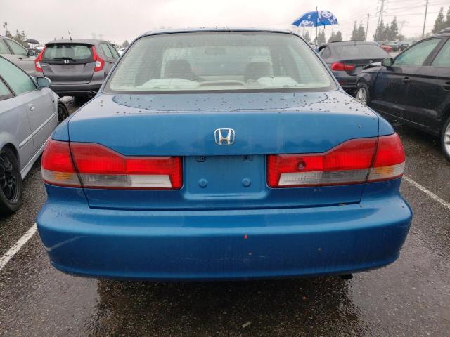 1HGCF86601A047743 - 2001 HONDA ACCORD VALUE BLUE photo 6