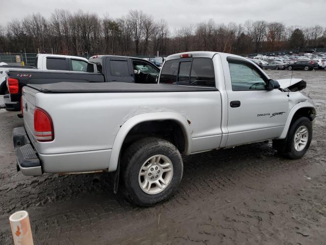 1B7GG26X31S115983 - 2001 DODGE DAKOTA SILVER photo 3