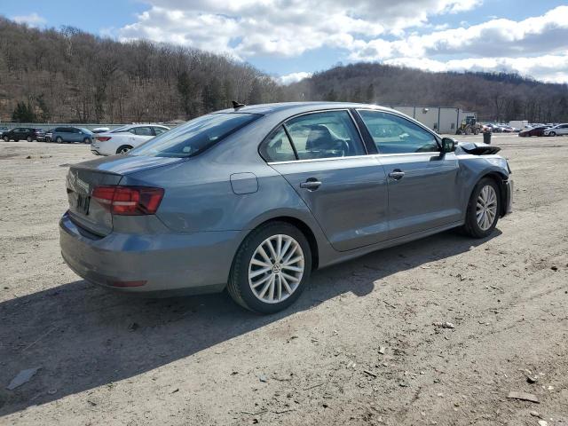 3VWL17AJ1GM355869 - 2016 VOLKSWAGEN JETTA SEL GRAY photo 3