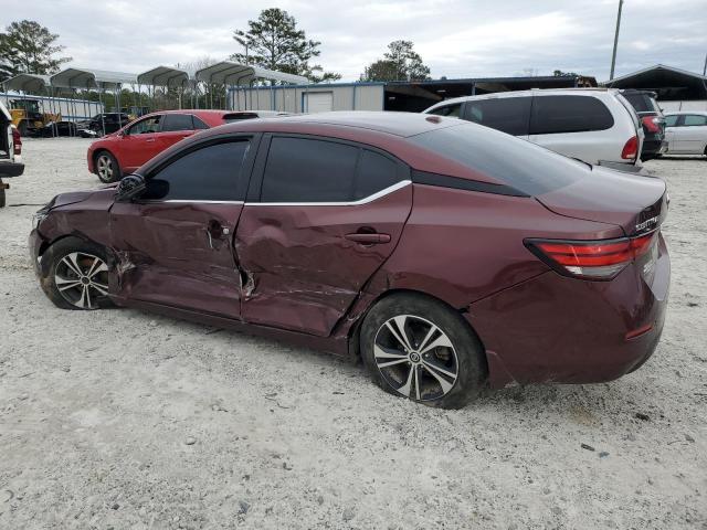 3N1AB8CV9LY214177 - 2020 NISSAN SENTRA SV BURGUNDY photo 2