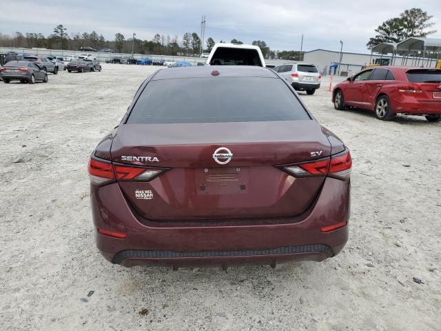 3N1AB8CV9LY214177 - 2020 NISSAN SENTRA SV BURGUNDY photo 6