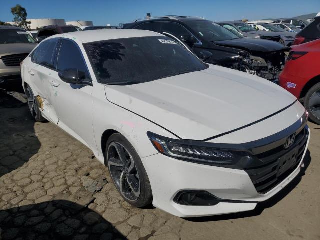 1HGCV1F37NA053688 - 2022 HONDA ACCORD SPORT WHITE photo 4