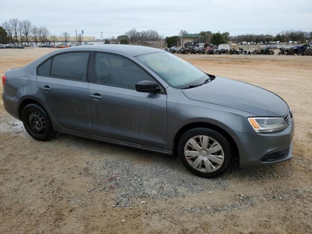 3VW2K7AJ6CM389907 - 2012 VOLKSWAGEN JETTA BASE GRAY photo 4