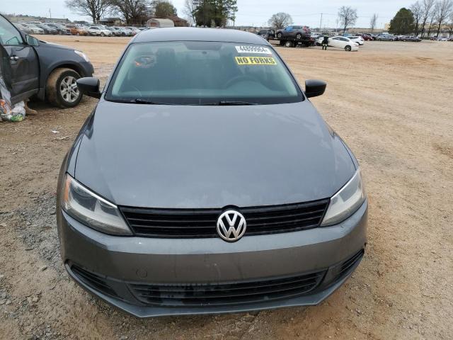 3VW2K7AJ6CM389907 - 2012 VOLKSWAGEN JETTA BASE GRAY photo 5