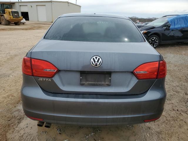 3VW2K7AJ6CM389907 - 2012 VOLKSWAGEN JETTA BASE GRAY photo 6