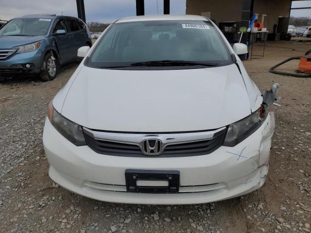 19XFB2F5XCE040472 - 2012 HONDA CIVIC LX WHITE photo 5