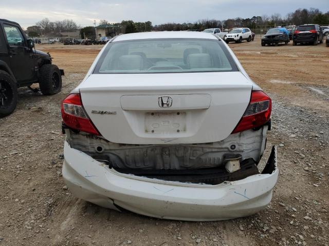 19XFB2F5XCE040472 - 2012 HONDA CIVIC LX WHITE photo 6